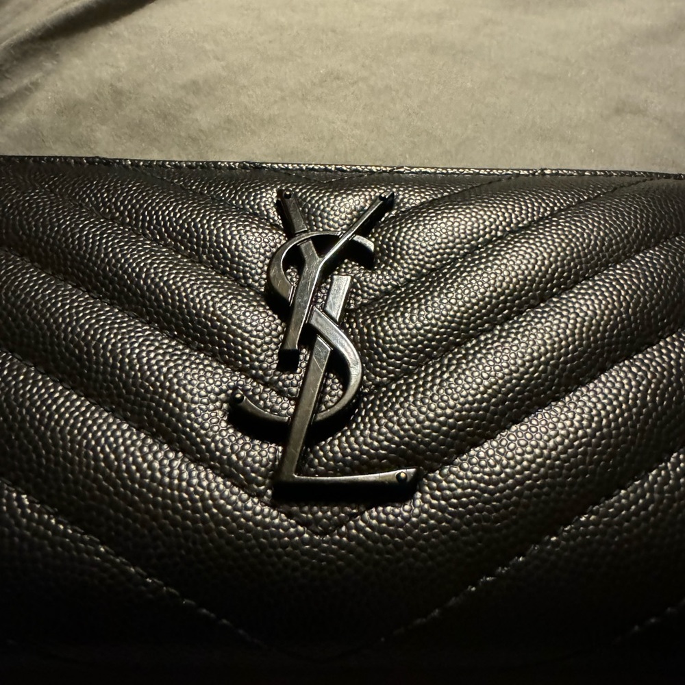 YSL Monogram Quilted Wallet